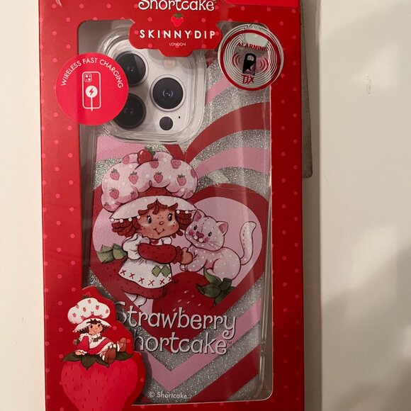 Strawberry Shortcake iPhone 14 Pro Max (or 13 Pro Max) Case Glitter NWT (e/x) - Picture 8 of 9